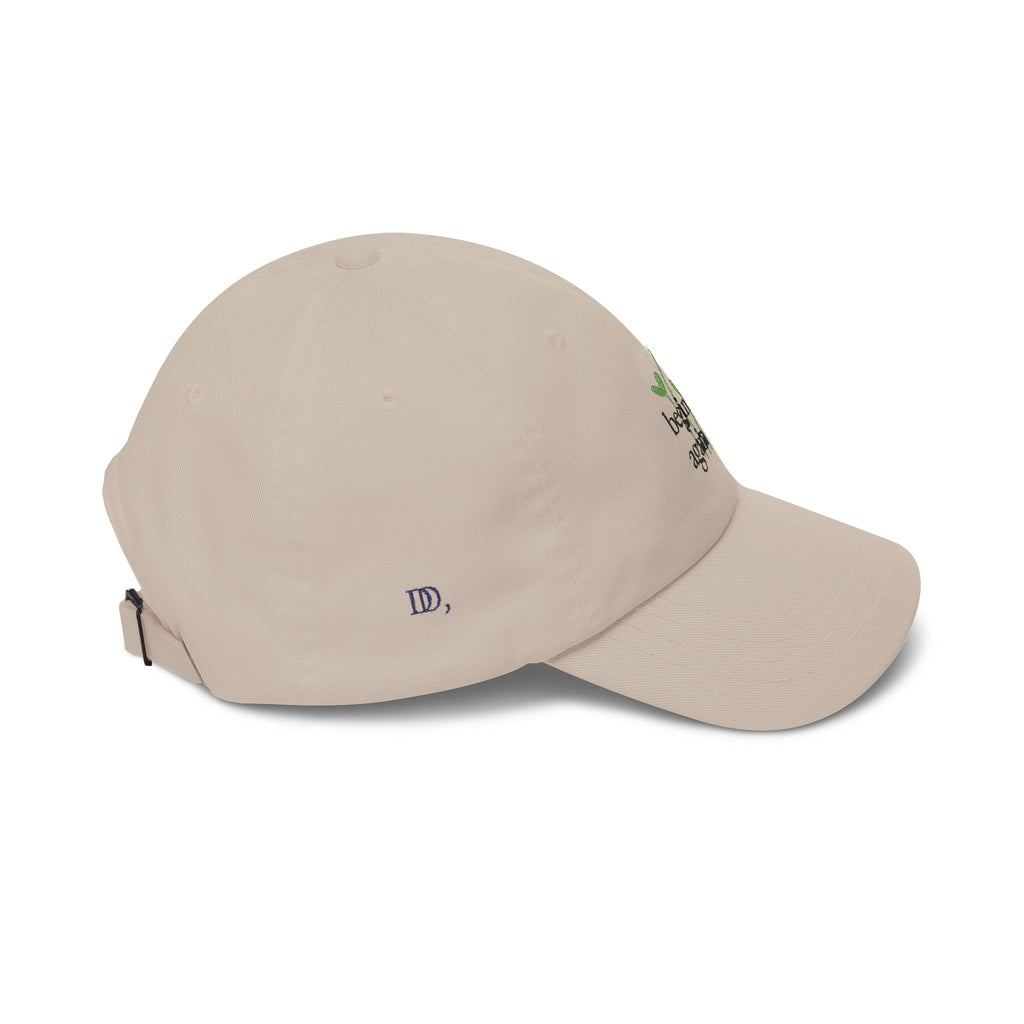 "Begin Again" - Classic Dad Cap — Embroidered Plant Sprout Hat