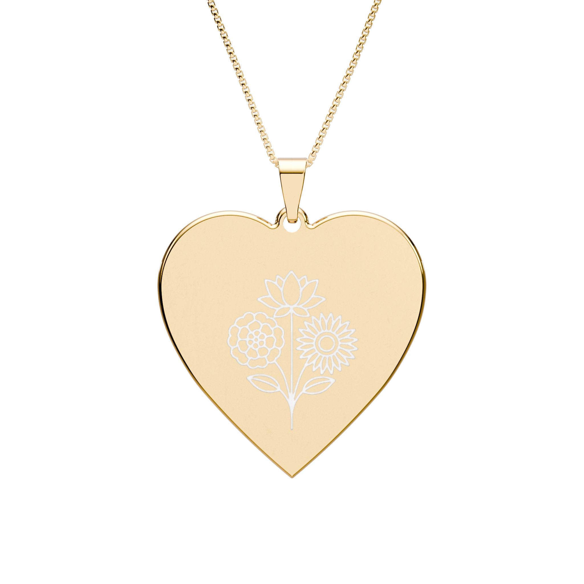 MY GIRL — Holding You in Truth, Light, and Power  — Engraved Heart Pendant (Silver or Gold)