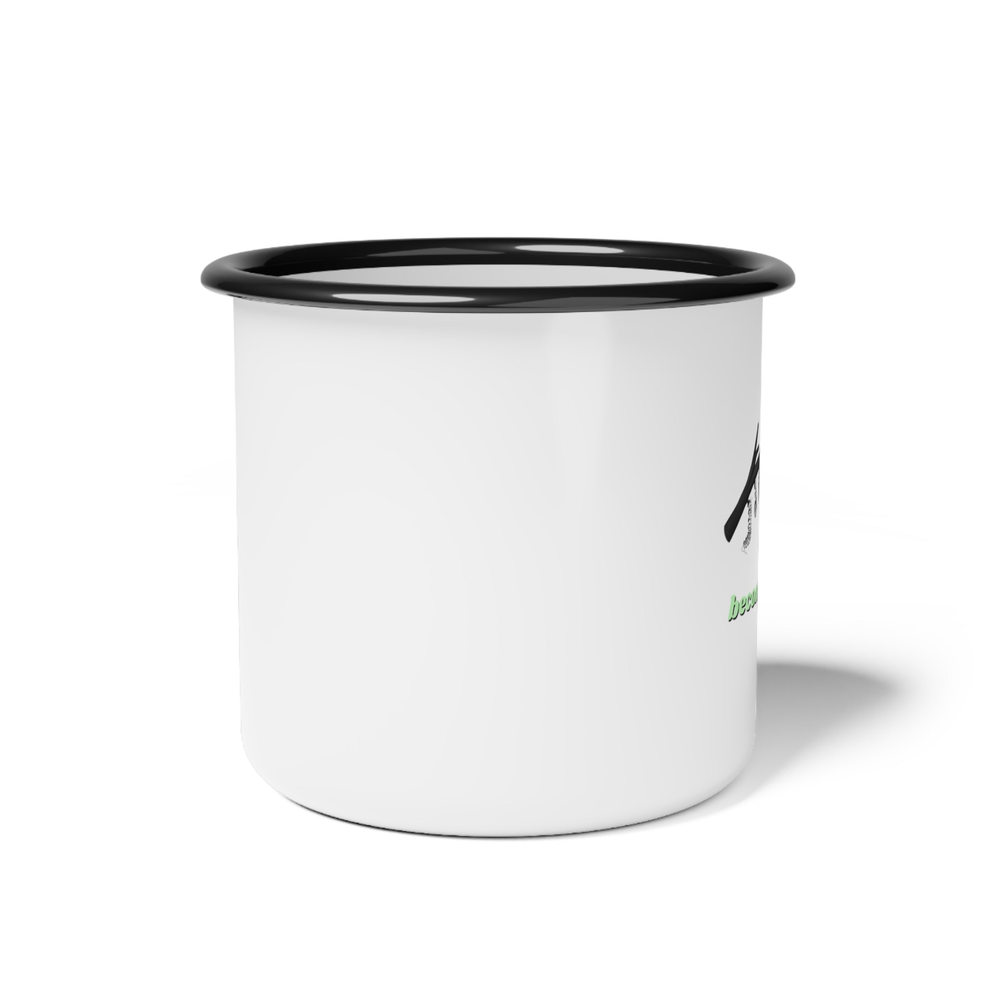 Enamel Camp Cup — Minimalist D,D Monogram Camping Mug